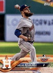 2018 Topps Opening Day Base Set Dallas Keuchel #51 card