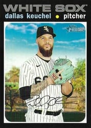 2020 Topps Heritage Base Set Dallas Keuchel #520 card