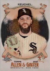 2021 Topps Allen & Ginter Chrome Base Set Dallas Keuchel #129 card