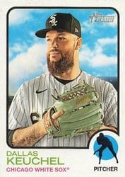 2022 Topps Heritage Base Set Dallas Keuchel #133 card