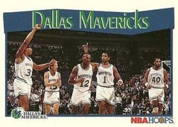 1991-92 Hoops Base Set Dallas Mavericks #279 card