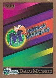 1990-91 SkyBox Base Set Dallas Mavericks Logo/Checklist #333 card
