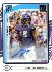 2024 Clearly Donruss Base Set Dallas Turner #63 card