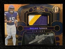2024 Panini Gold Standard Rookie Jersey Autographs Dallas Turner #222 card