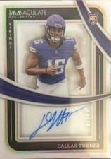 2024 Panini Illusions Rookie Vision Signatures Dallas Turner #23 card