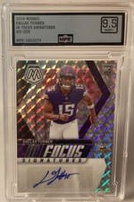 2024 Panini Mosaic In Focus Signatures Dallas Turner #IF-DTR card