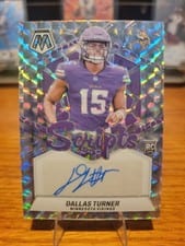 2024 Panini Mosaic Rookie Scripts Dallas Turner #RS-DTR card