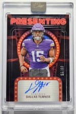2024 Panini One Presenting Autographs Dallas Turner #168 card