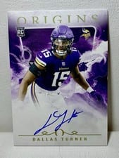 2024 Panini Origins Rookie Autographs Dallas Turner #RAU-DTU card