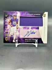 2024 Panini Origins Rookie Jumbo Jersey Autographs Dallas Turner #RJA-DTU card