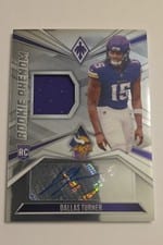 2024 Panini Phoenix Rookie Phenom Jersey Autographs Dallas Turner #RPJA-DTR card