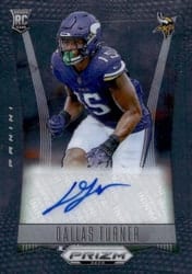 2024 Panini Prizm Deca Signatures Dallas Turner #S-DTU card