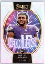 2024 Panini Select Neon Icons Dallas Turner #8 card