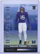 2024 Panini Encore Team Pinnacle Dallas Turner/Laiatu Latu #17 card