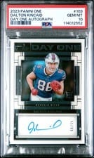 2023 Panini One Day One Autographs Dalton Kincaid #103 card