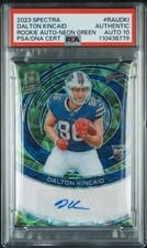 2023 Panini Spectra Rookie Autographs Dalton Kincaid #35 card