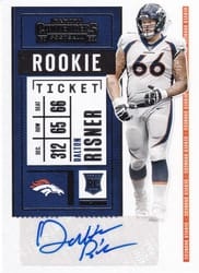 2020 Panini Contenders Base Set Dalton Risner #289 card