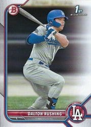 2022 Bowman Draft Base Set Dalton Rushing #BD-84 card