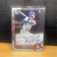2022 Bowman Draft Chrome Autographs Dalton Rushing #CDA-DRG card