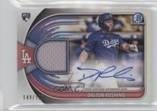 2025 Bowman Chrome Auto Relics Dalton Rushing #BCAR-DR card