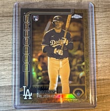 2025 Topps Gilded Collection Chrome Cast in Gold Dalton Rushing #CG-14 card