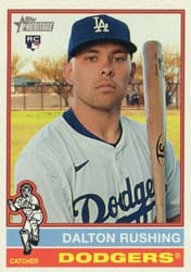 2025 Topps Heritage Base Set Dalton Rushing #702b card