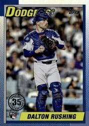 2025 Topps Update 1990 Topps Baseball Dalton Rushing #U90-5 card