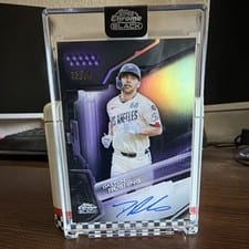 2026 Topps Chrome Black Autographs Dalton Rushing #CBA-DR card