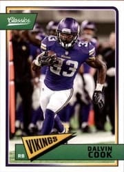 2018 Panini Classics Base Set Dalvin Cook #57 card