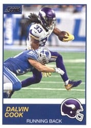 2019 Score Base Set Dalvin Cook #235 card