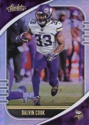 2020 Panini Absolute Base Set Dalvin Cook #76 card