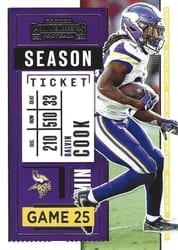 2020 Panini Contenders Base Set Dalvin Cook #45 card