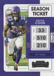 2021 Panini Contenders Base Set Dalvin Cook #65 card