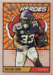 2021 Panini Prestige Heroes Dalvin Cook #HE-9 card