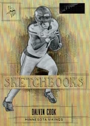 2022 Panini Playbook Sketchbooks Dalvin Cook #14 card