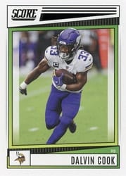 2022 Score Base Set Dalvin Cook #107 card