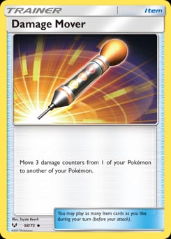Shining Legends Damage Mover #58 card