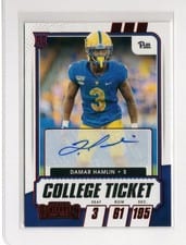 2021 Panini Contenders Draft Picks Damar Hamlin #250 card