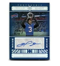 2024 Panini Photogenic Snapshots Autographs Damar Hamlin #SSA-DHA card