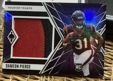 2022 Panini Phoenix Rookie Jumbo Memorabilia Dameon Pierce #RJM-39 card