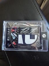2022 Panini Spectra Radiant Rookie Patch Signatures Dameon Pierce #RAD-DPI card