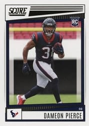 2022 Score Base Set Dameon Pierce #345 card