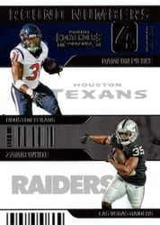 2022 Panini Contenders Round Numbers Dameon Pierce / Zamir White #RN-PW card