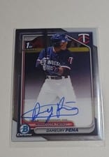2024 Bowman Chrome Prospects Autographs Dameury Pena #CPA-DPE card