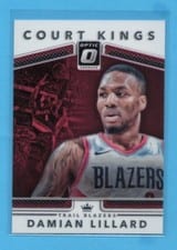 2017 Panini Donruss Optic Court Kings Damian Lillard Purple #33