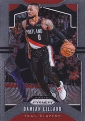 2019-20 Panini Prizm Base Set Damian Lillard #112 card