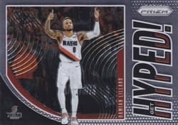 2019-20 Panini Prizm Get Hyped! Damian Lillard #8 card