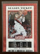 2019 Panini Contenders Damian Lillard #20 card
