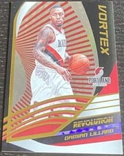 2019 Panini Revolution Vortex Damian Lillard #4 card
