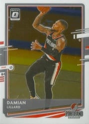 2020-21 Donruss Optic Base Set Damian Lillard #144 card